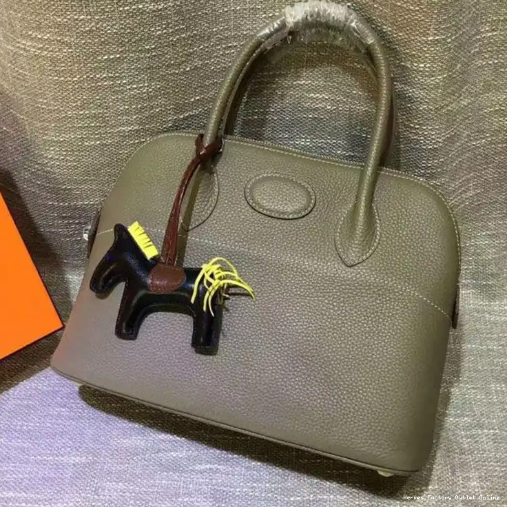 Bag Bolide Leather Togo Hermes In Grey Hardware Palladium 0505